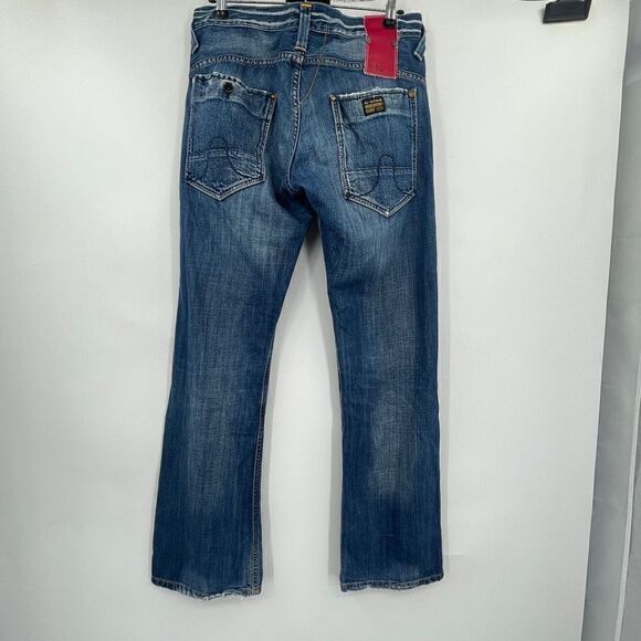 G-STAR Raw Original Blue Denim Relaxed Fit Distressed Cotton Jeans Size 32x32 - Picture 5 of 10